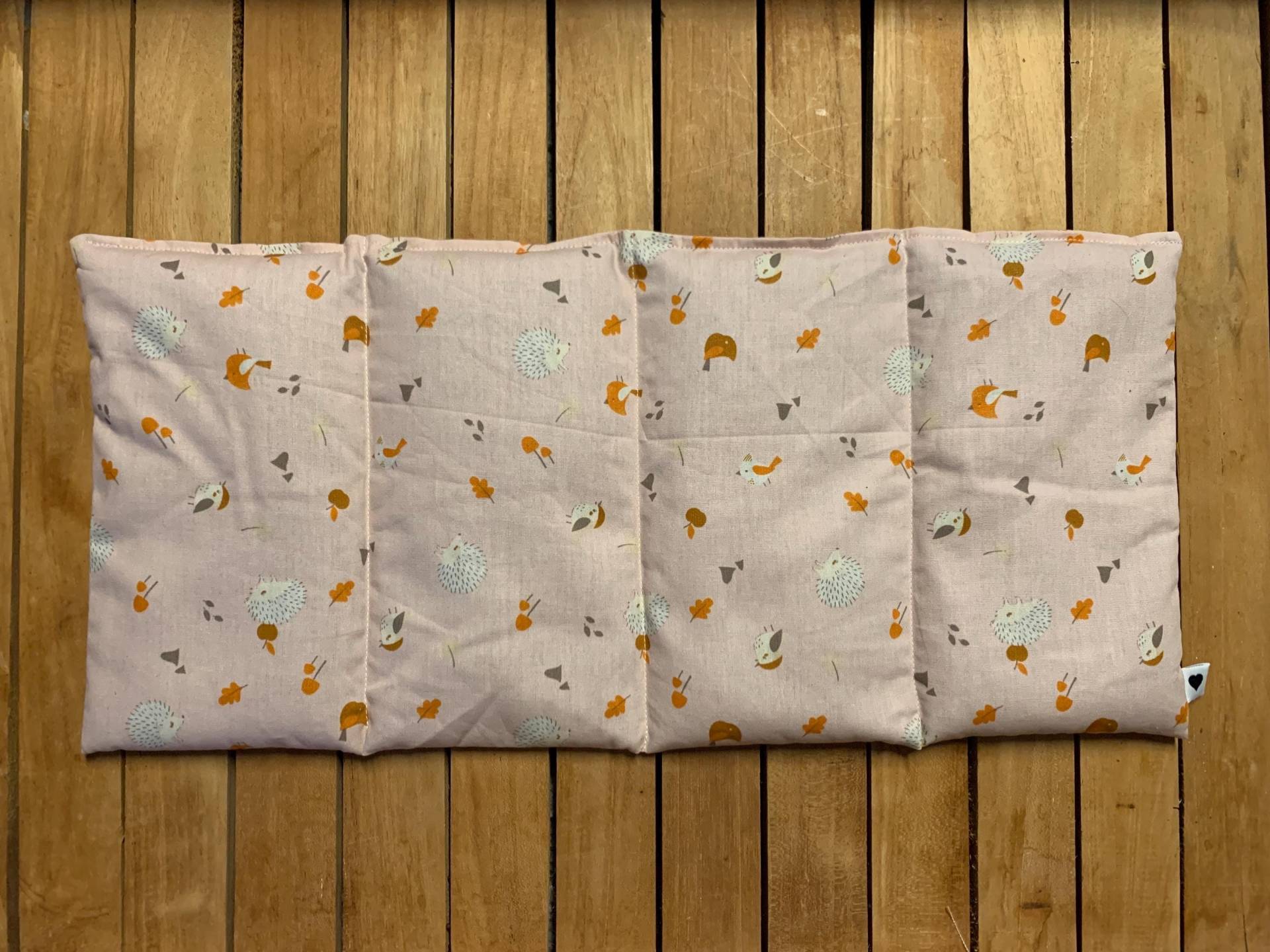 Wärmekissen Gr M Körnerkissen Rapskissen Waldmotiv Blätter Igel Herbst Rosa von Etsy - FraeuleinMina