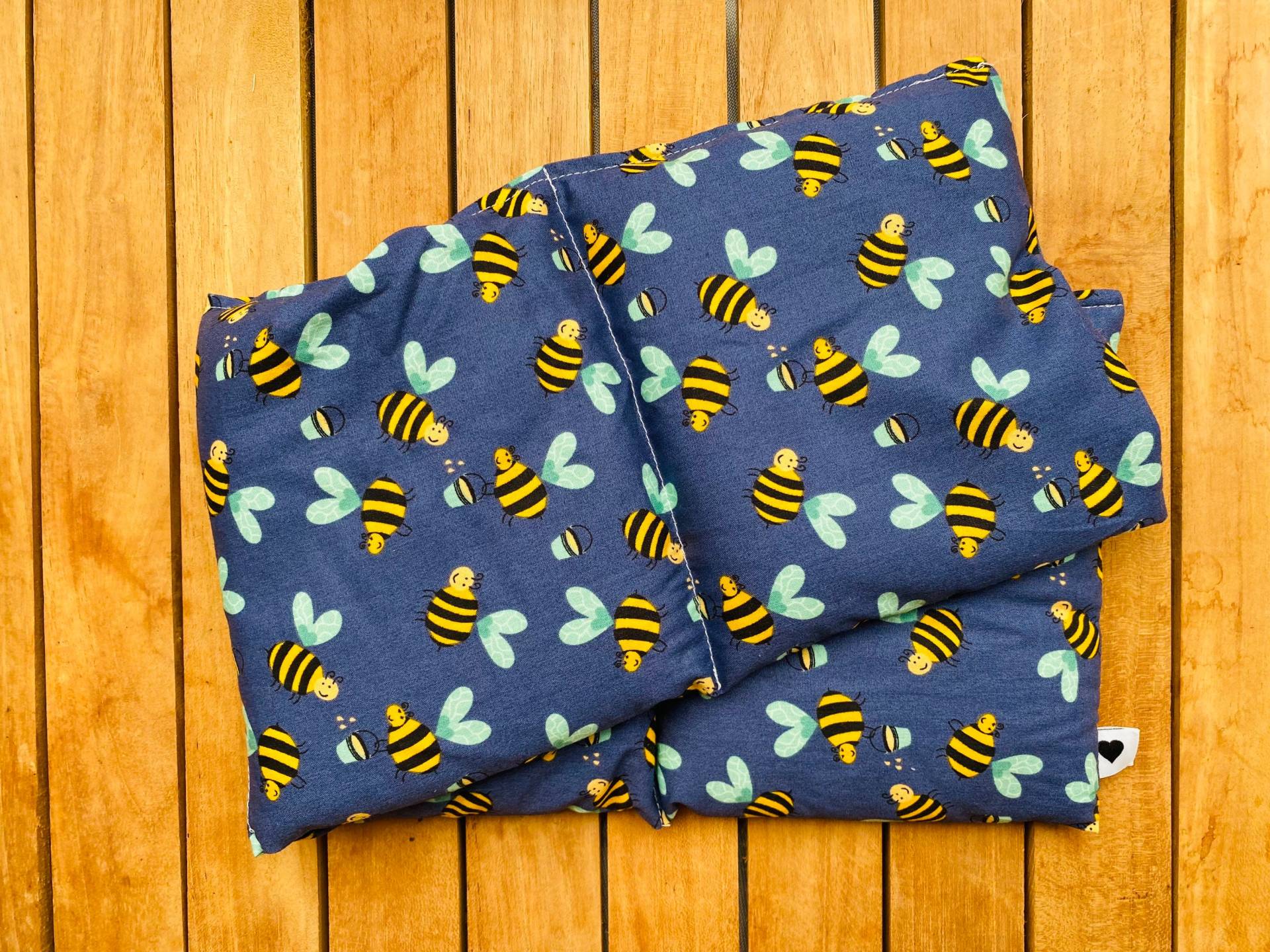 Wärmekissen Gr. L Fleißige Bienchen Blau Rapskissen Körnerkissen von Etsy - FraeuleinMina