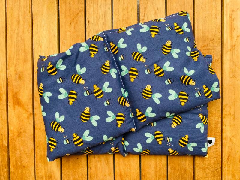 Wärmekissen Gr. L Fleißige Bienchen Blau Rapskissen Körnerkissen von Etsy - FraeuleinMina