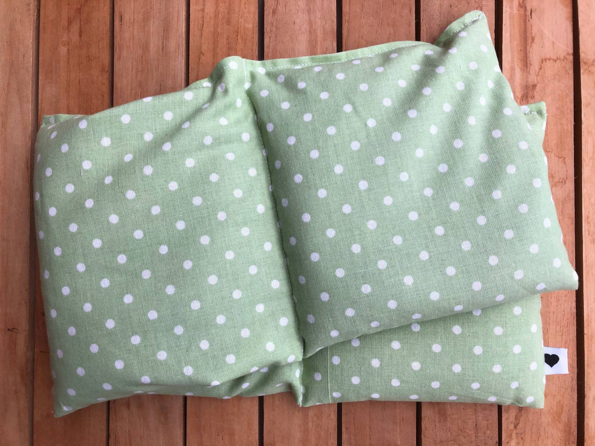 Wärmekissen Gr. L Hellgrün Punkte Rapskissen Körnerkissen von Etsy - FraeuleinMina