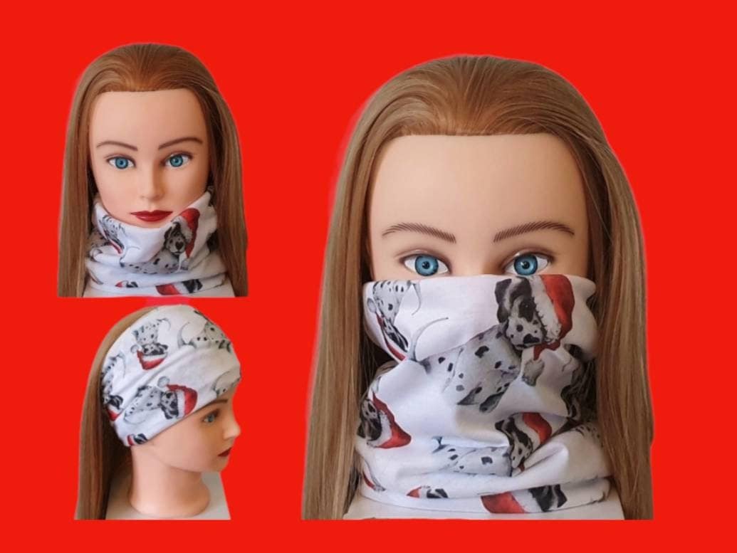 2 Lagen Gaiter Gesichtsbedeckung, Gesichtsmaske, Schlauchschal, Stirnband - Weihnachtsschal, Weihnachtsloop 2 Lagen Gaiter Gesichtsbedeckung, Gesichtsmaske, Schlauchschal, Stirnband - Weihnachtsschal, Weihnachtsloop von Etsy - FrancescaWhyteUk