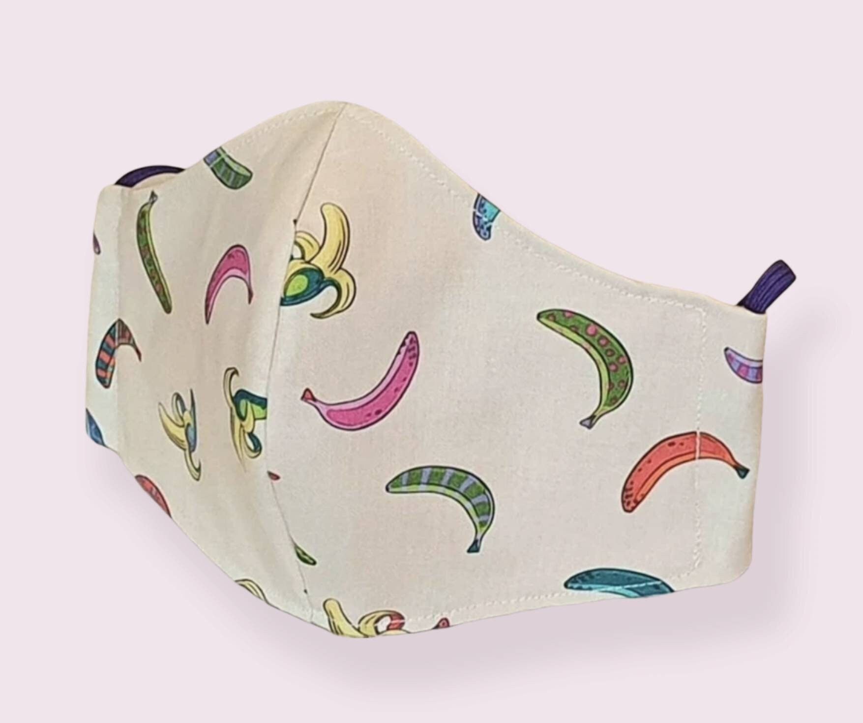 3 Lagen, Banane Gesichtsmaske, Bestückte Filtertasche, Verstellbare Träger, 100% Baumwolle, Wiederverwendbar Und Waschbar 3 Lagen, Banane Gesichtsmaske, Bestückte Filtertasche, Verstellbare Träger, 100% Baumwolle, Wiederverwendbar Und Waschbar von Etsy - FrancescaWhyteUk