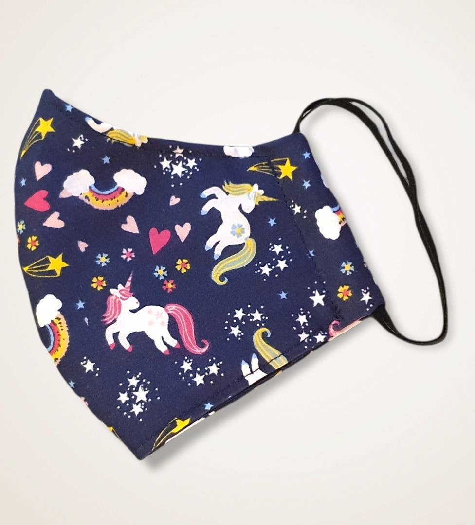 3 Lagen, Filtertasche, Erwachsene Teenager, Kinder, Bedruckte Gesichtsmaske, Verstellbare Träger, Wiederverwendbar, Marine Einhorn Maske 3 Lagen, Filtertasche, Erwachsene Teenager, Kinder, Bedruckte Gesichtsmaske, Verstellbare Träger, Wiederverwendbar, Marine Einhorn Maske von Etsy - FrancescaWhyteUk