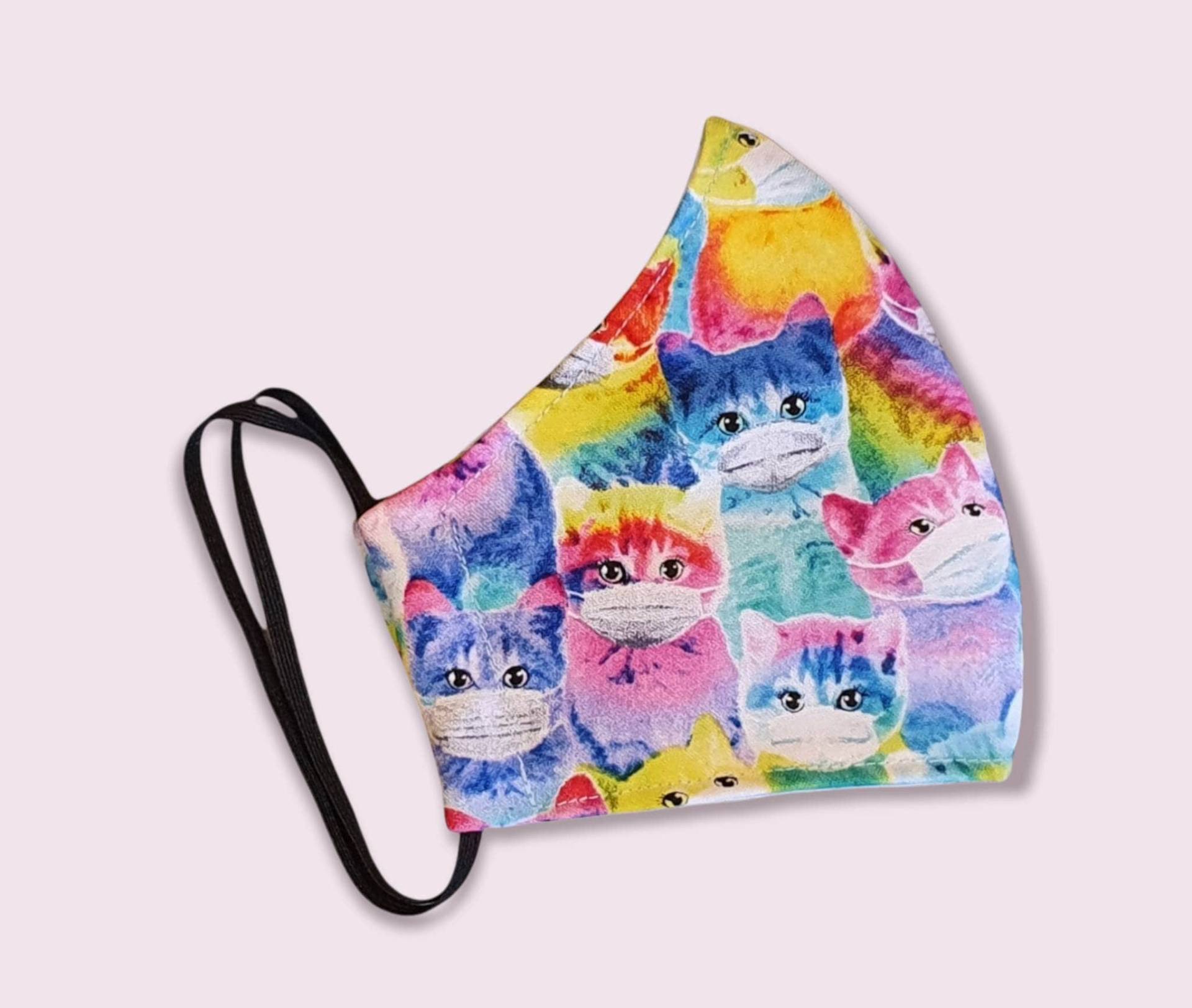 Regenbogen Katzen Gesichtsmaske, 3 Lagen, Filtertasche, Verstellbare Träger, Wiederverwendbar, Waschbar, 100% Baumwolle, Tragen Masken, Maske, Lgbt Regenbogen Katzen Gesichtsmaske, 3 Lagen, Filtertasche, Verstellbare Träger, Wiederverwendbar, Waschbar, 100% Baumwolle, Tragen Masken, Maske, Lgbt von Etsy - FrancescaWhyteUk