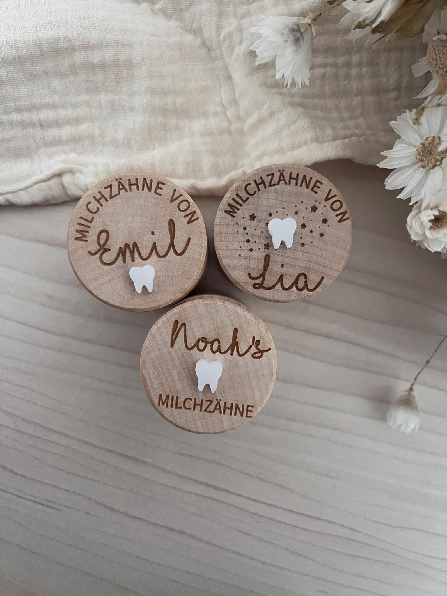 Zahndose Personalisiert ෆ - Milchzähne L Personalisierte Milchzahndose Mit Namen Dose Für von Etsy - FranitasticHandmade