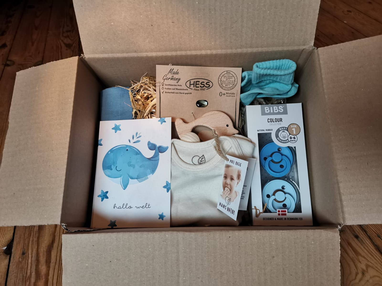 Bio Babygeschenkset Für Neugeborene - Blau Bio Babygeschenkset Für Neugeborene - Blau von Etsy - Franzkinder