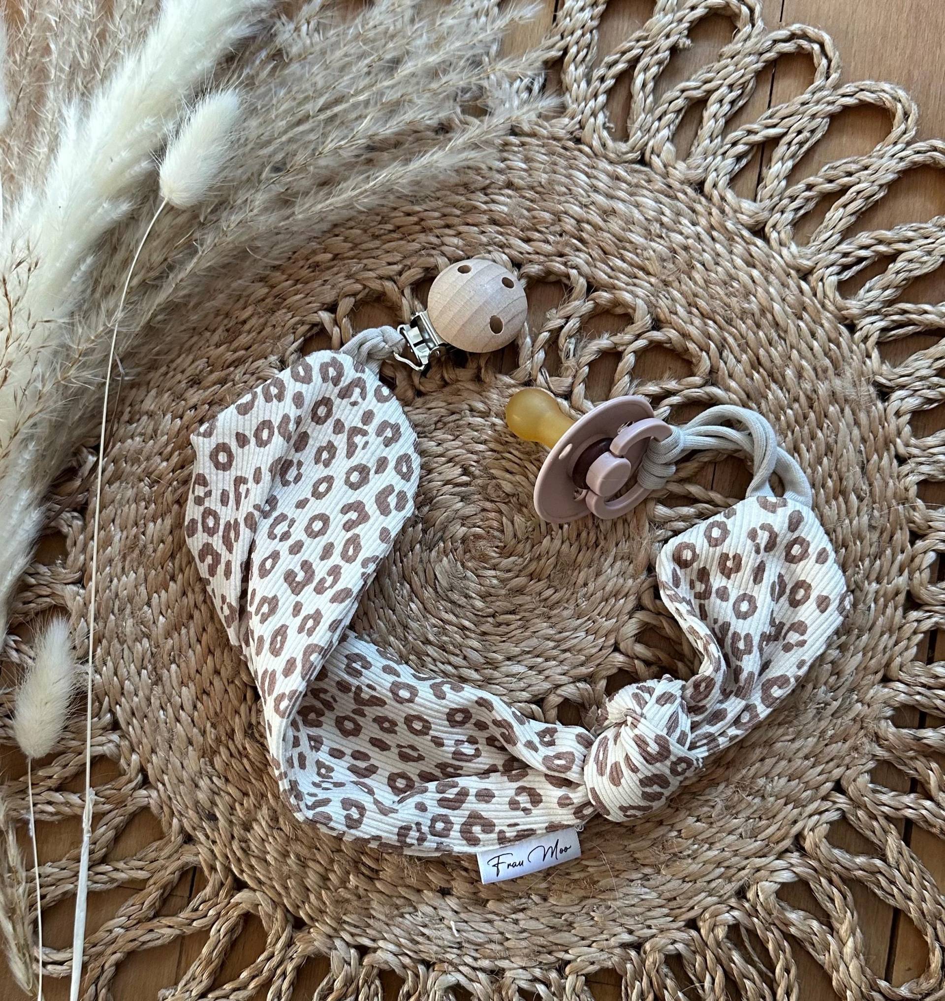 Schnullerkette Baby Rippjersey von Etsy - FrauMooHandmade