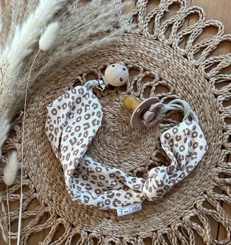 Schnullerkette Baby Rippjersey von Etsy - FrauMooHandmade
