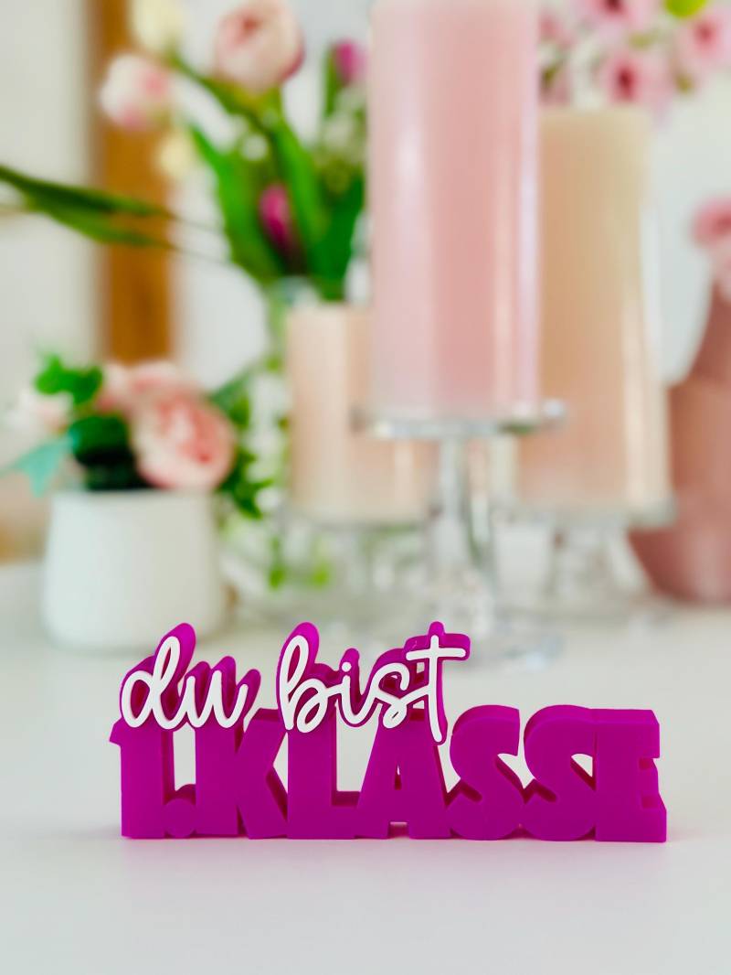 1. Klasse - Einschulung 3D Aufsteller von Etsy - FrauSahne