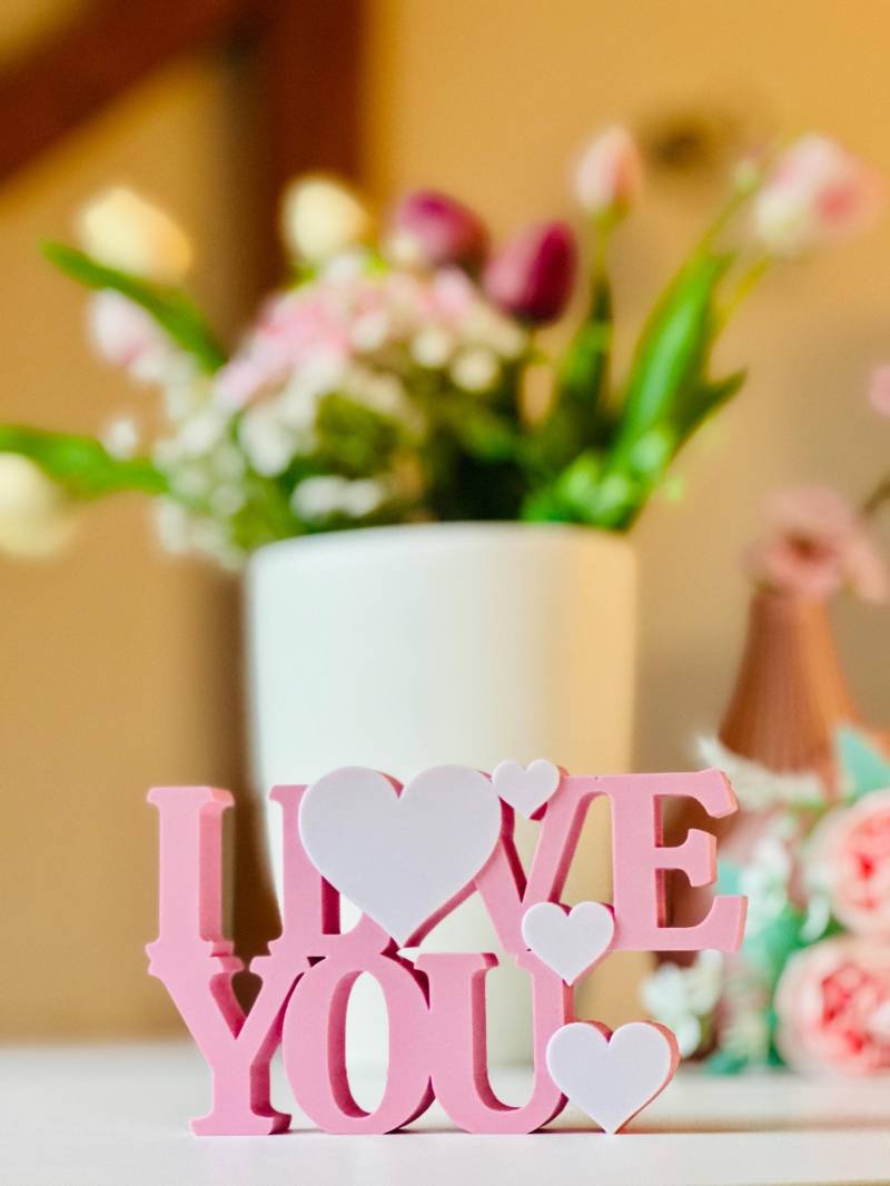 Aufsteller „I Love You" | 3D-Druck Deko Geschenk Für Partner, Hochzeit & Jahrestag von Etsy - FrauSahne