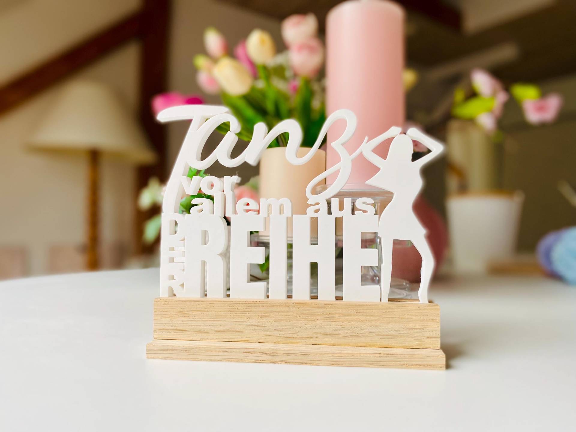 Aufsteller „Tanz Vor Allem Aus Der Reihe" | 3D-Druck Deko Mit Sockel Geschenk Motivation & Mut von Etsy - FrauSahne
