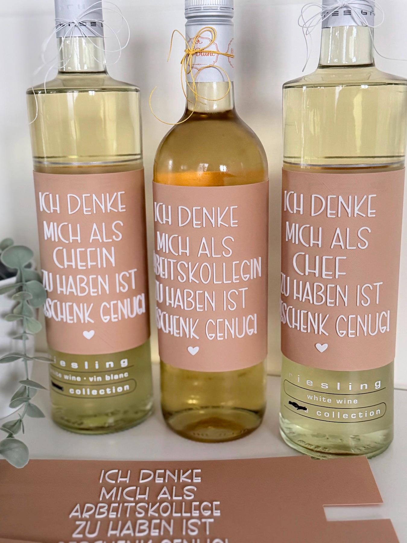 Banderolen Für Weinflaschen | Arbeit von Etsy - FrauSahne