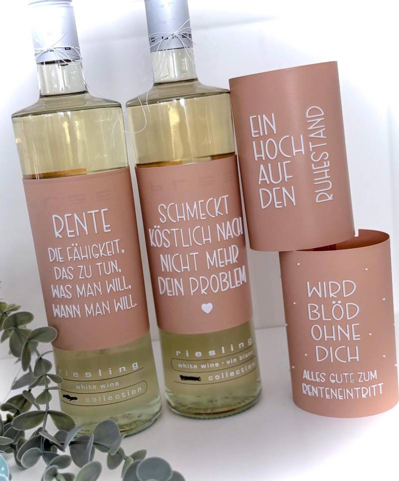 Banderolen Für Weinflaschen | Rente von Etsy - FrauSahne