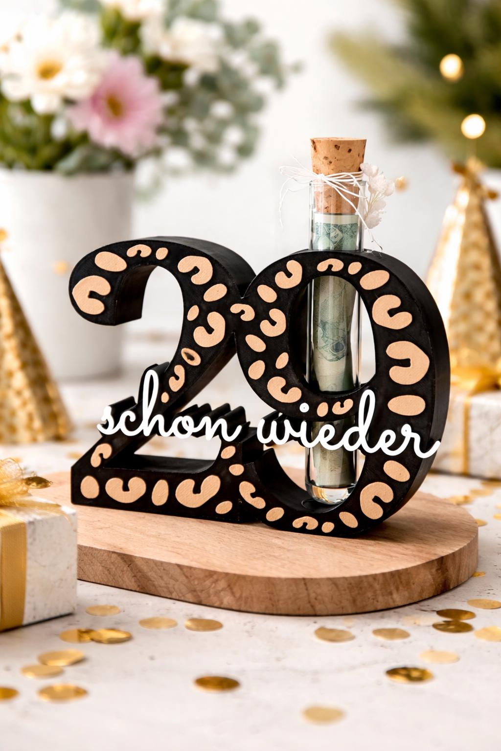 Geldgeschenk - Reagenzglas- Geburtstag von Etsy - FrauSahne