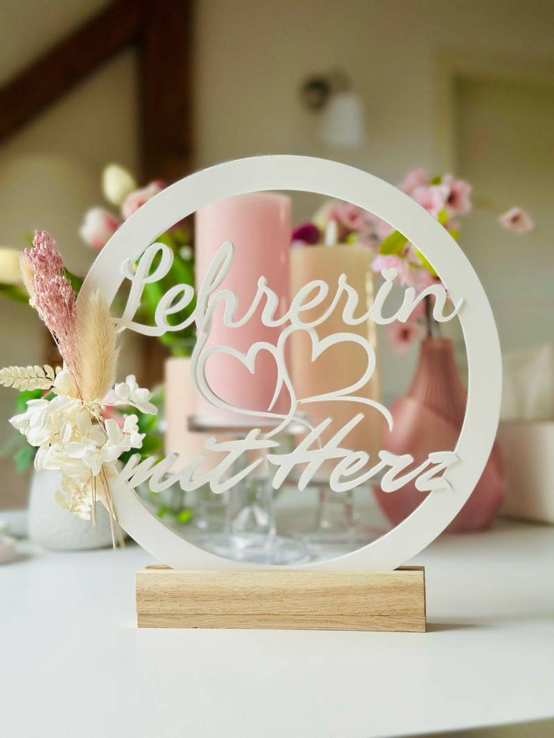 Lehrerin/Erzieherin Mit Herz - Geschenk 3D von Etsy - FrauSahne