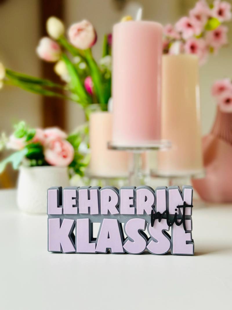 Lehrerin - Dankeschön Geschenk 3D Aufsteller Lehrerin - Dankeschön Geschenk 3D Aufsteller von Etsy - FrauSahne