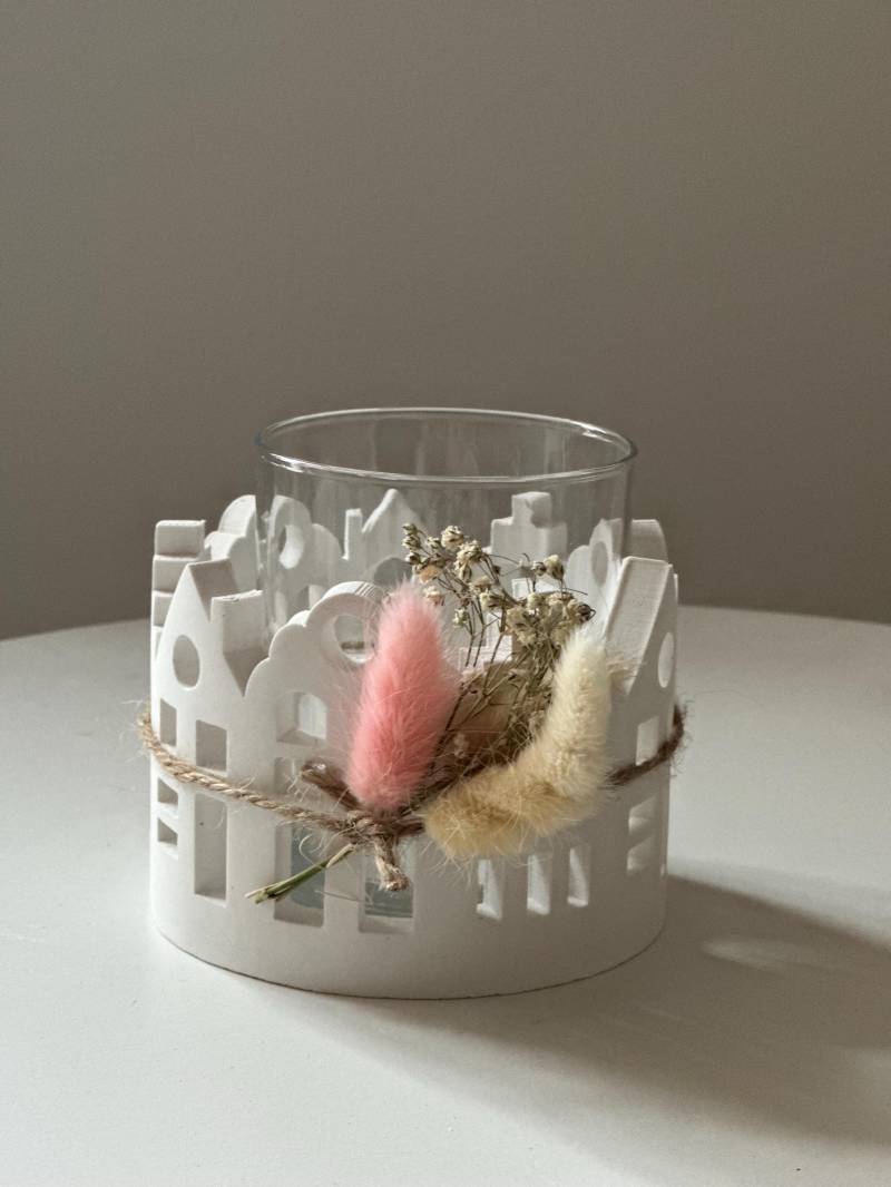 Teelichtglas Häuser von Etsy - FrauSahne