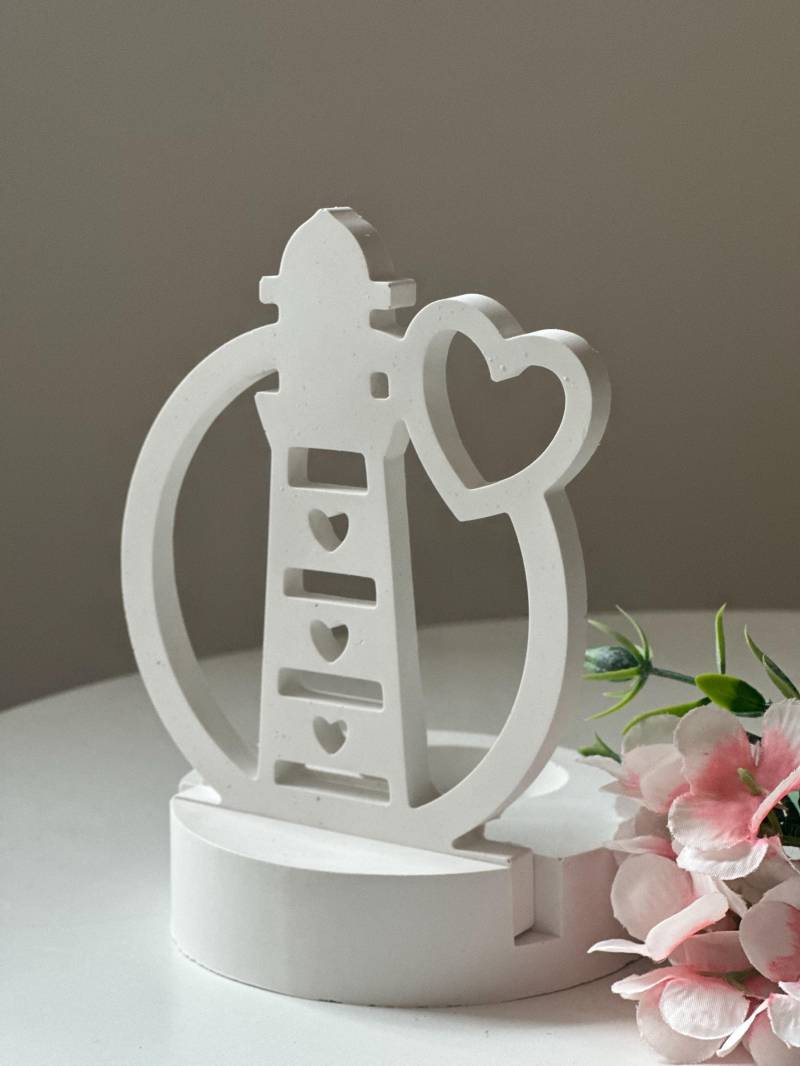 Teelichthalter Leuchtturm von Etsy - FrauSahne