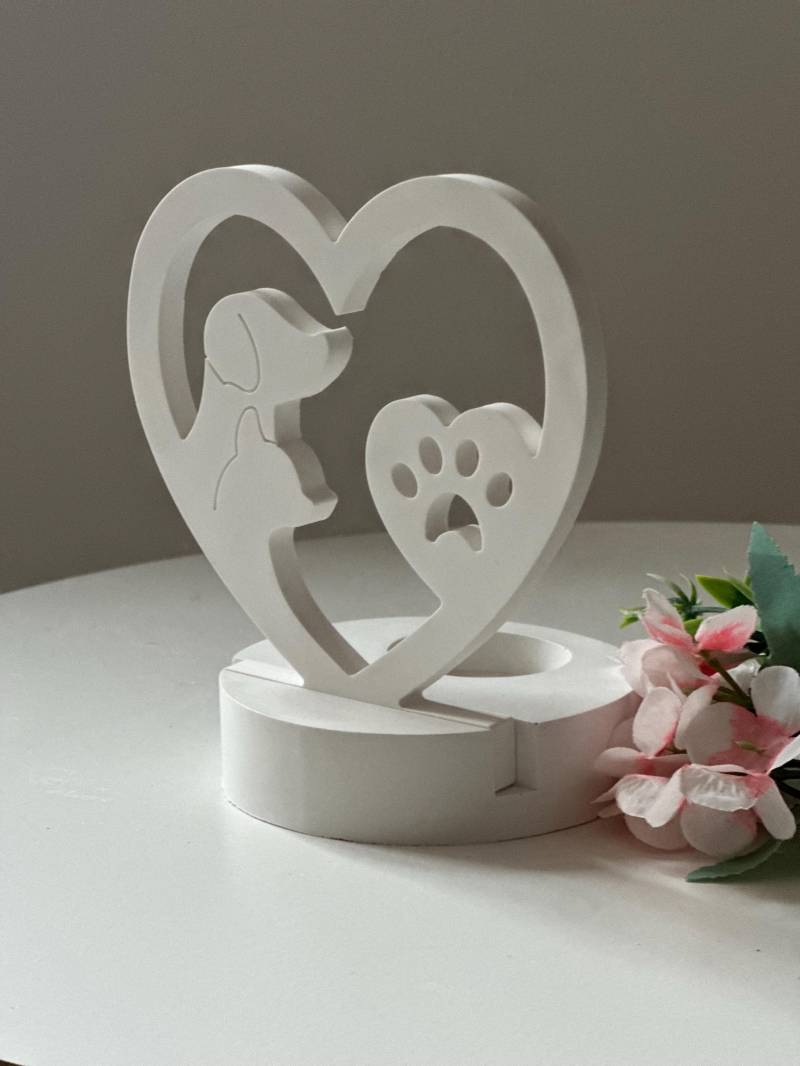 Teelichthalter Tierliebe Hund Katze von Etsy - FrauSahne