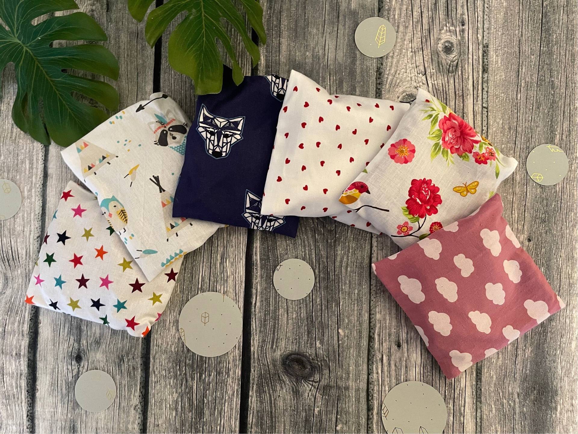 Dinkelkissen Wärmekissen Klein Babykissen 10cm von Etsy - FrechdachsDeluxe
