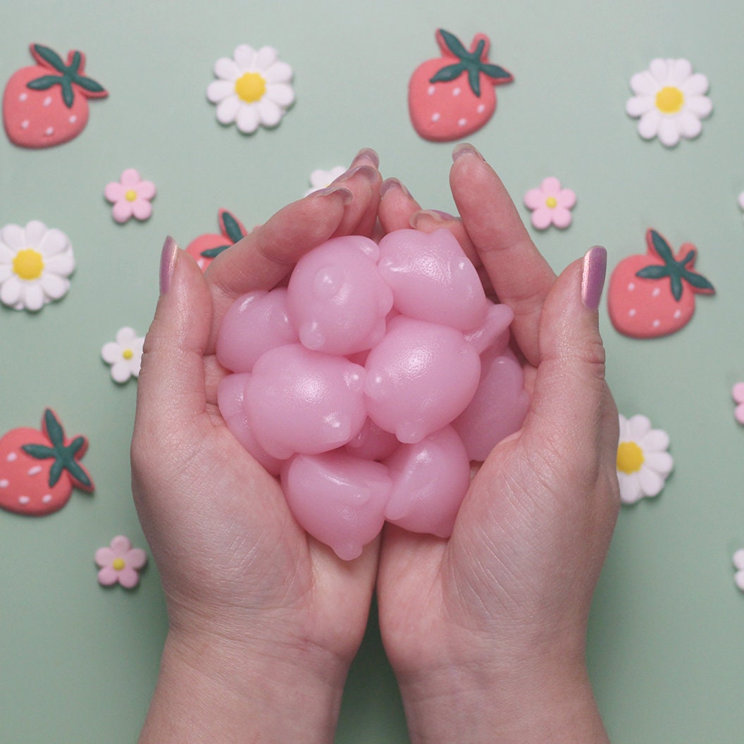 Mini Erdbeerfrosch Jelly Soap | Vegane Gelee-Seife Shortcake Erdbeerduft Pinke Froggies Nette Frosch Seife Plastikfreie Hautpflege Mini Erdbeerfrosch Jelly Soap | Vegane Gelee-Seife Shortcake Erdbeerduft Pinke Froggies Nette Frosch Seife Plastikfreie Hautpflege von Etsy - FrolicCreations