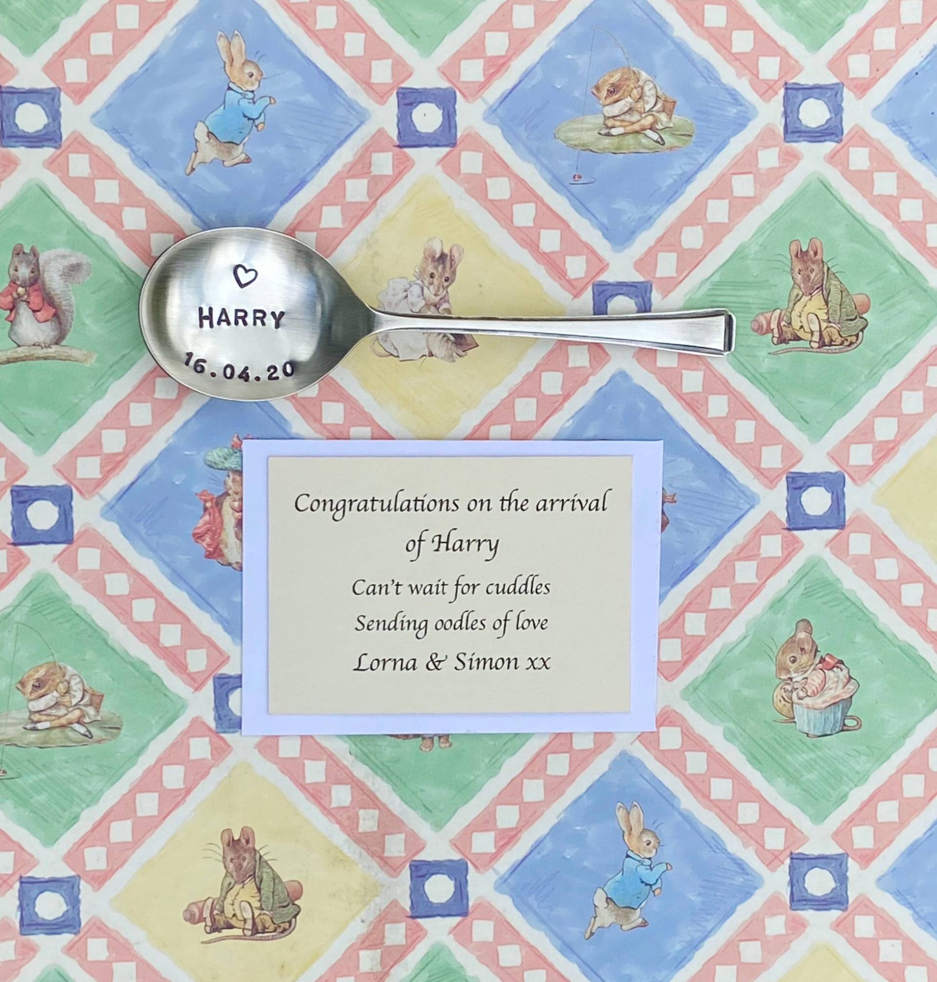 Personalisierter Antiker Versilberter Babylöffel Taufgeschenk von Etsy - FromPeriod2Penthouse