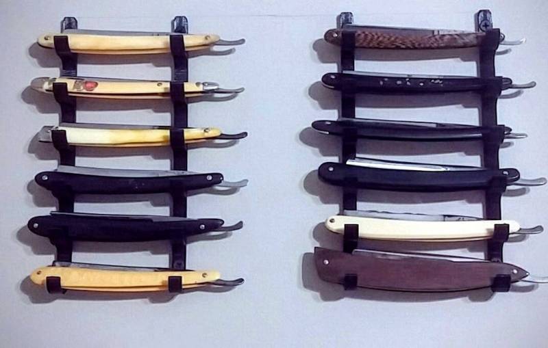 Rasiermesser Landestreifen - Display Rack von Etsy - FrugalShave