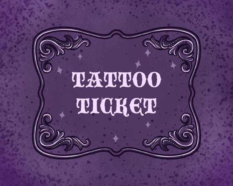 Tattoo Ticket/Erlaubnis von Etsy - FrydaGorgonArt