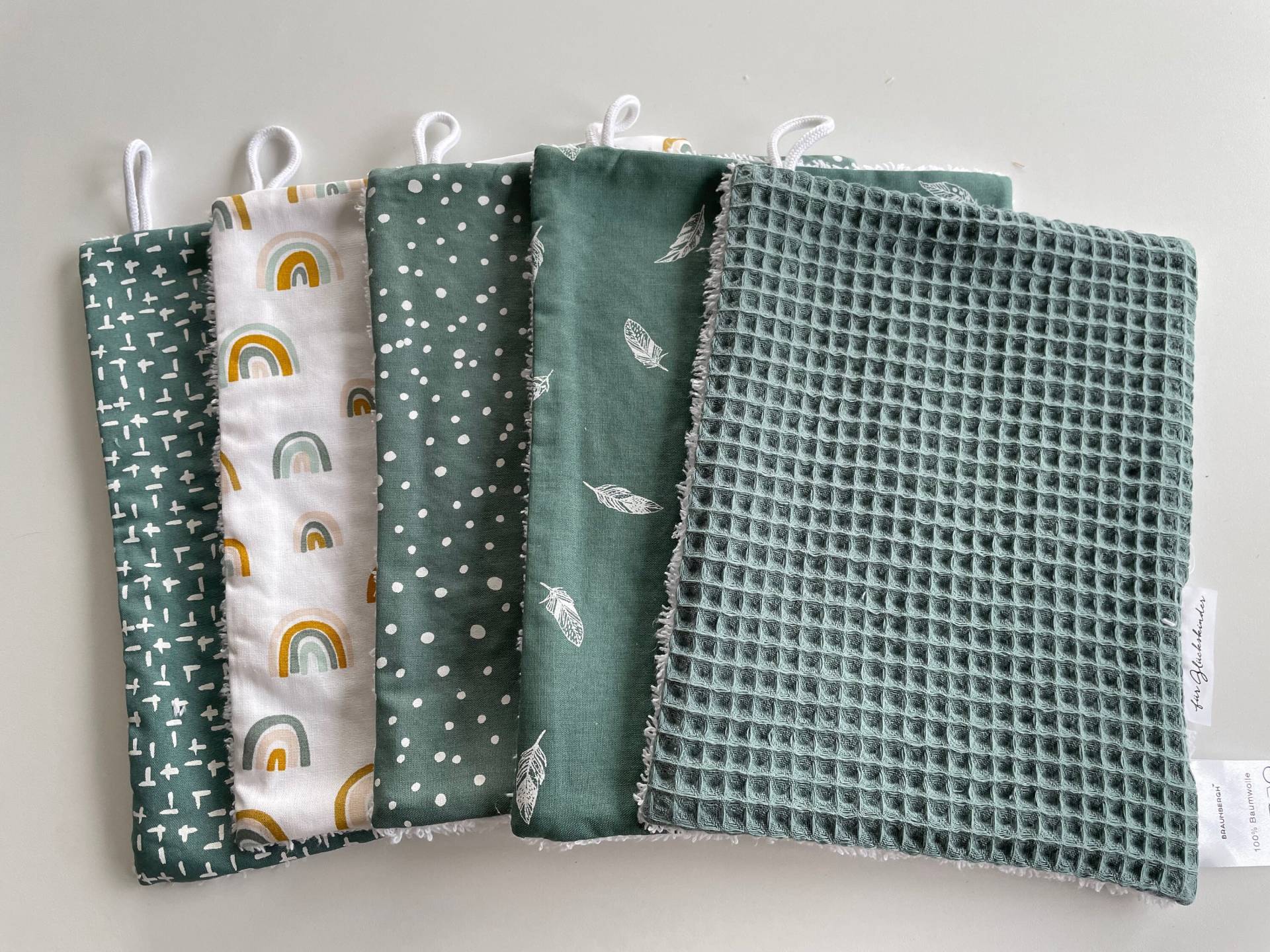 Waschlappen 5Er Set Waschlappen 5Er Set von Etsy - FuerGlueckskinder