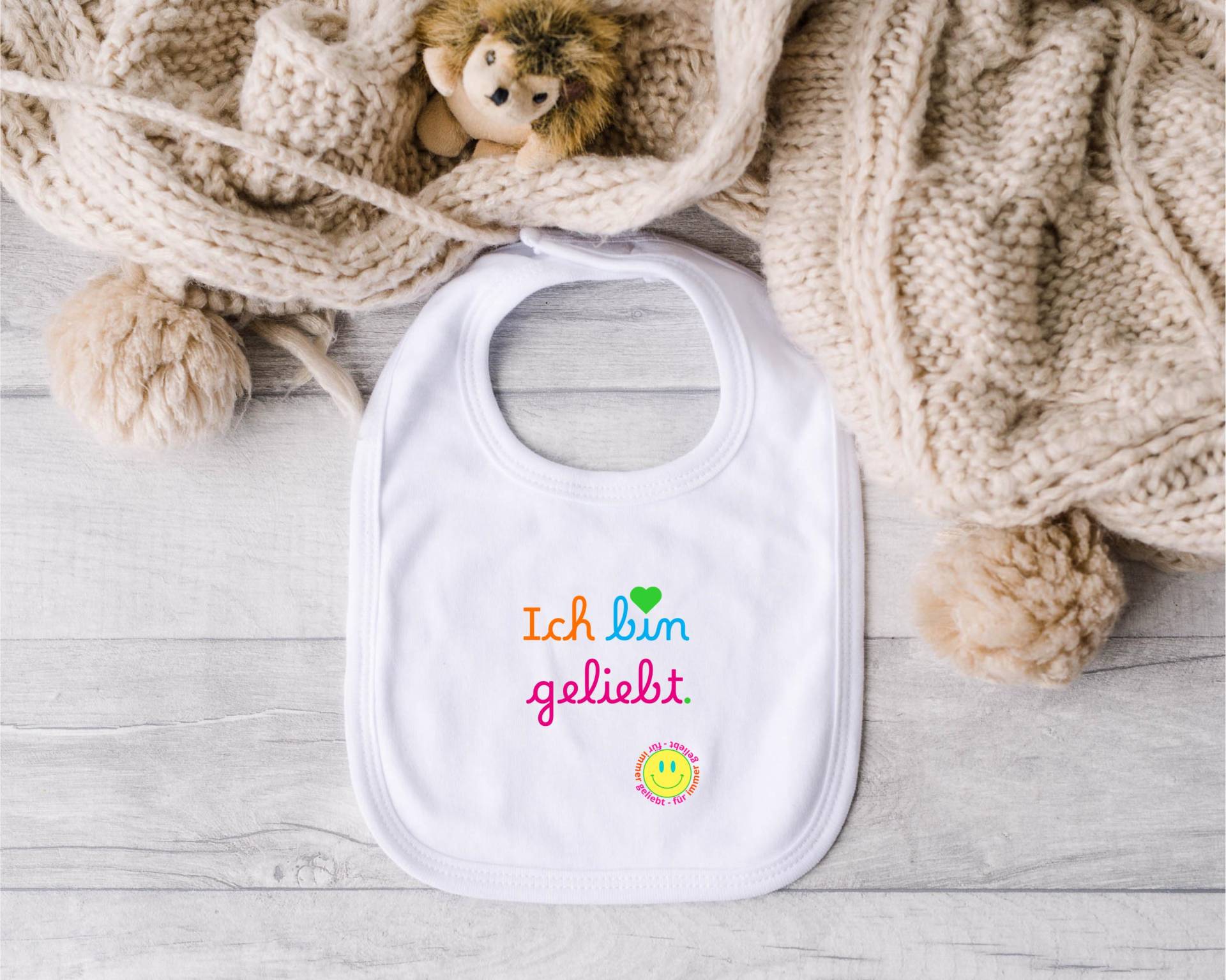 Baby Lätzchen "Ich Bin Geliebt." Baby Lätzchen "Ich Bin Geliebt." von Etsy - FuerimmergeliebtShop