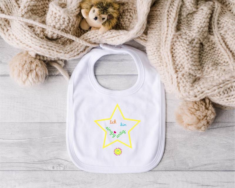 Kinder Bio Lätzchen Ich Bin Einzigartig von Etsy - FuerimmergeliebtShop