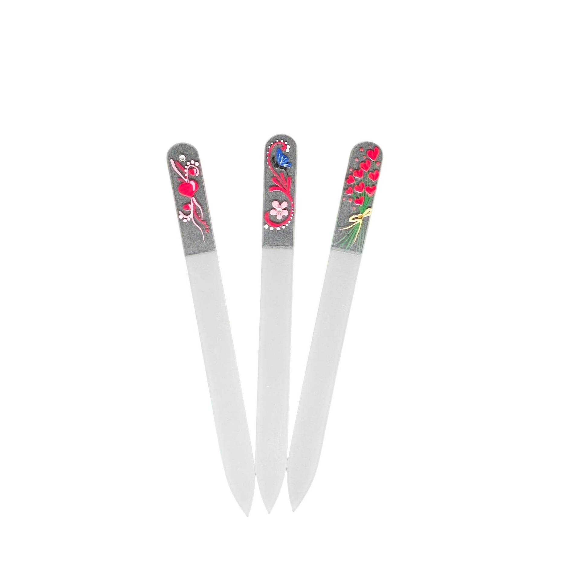 Nagelfeilen-Set Aus Kristallglas - Elegante Blumen- Und Herzdesigns Nagelfeilen-Set Aus Kristallglas - Elegante Blumen- Und Herzdesigns von Etsy - FulgentWorldLtd