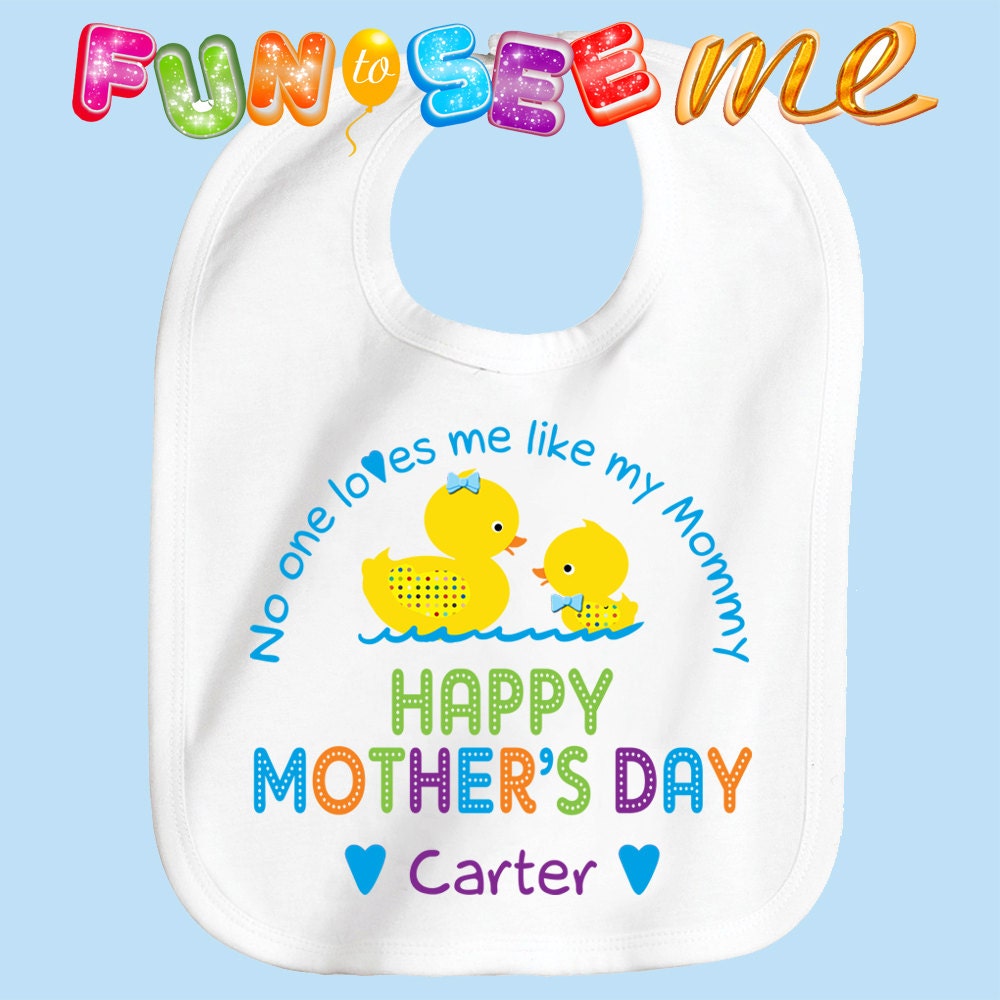 Schönen Muttertag Bib - Boys Personalisiert Mit Namen Schönen Muttertag Bib - Boys Personalisiert Mit Namen von Etsy - FunToSeeMe