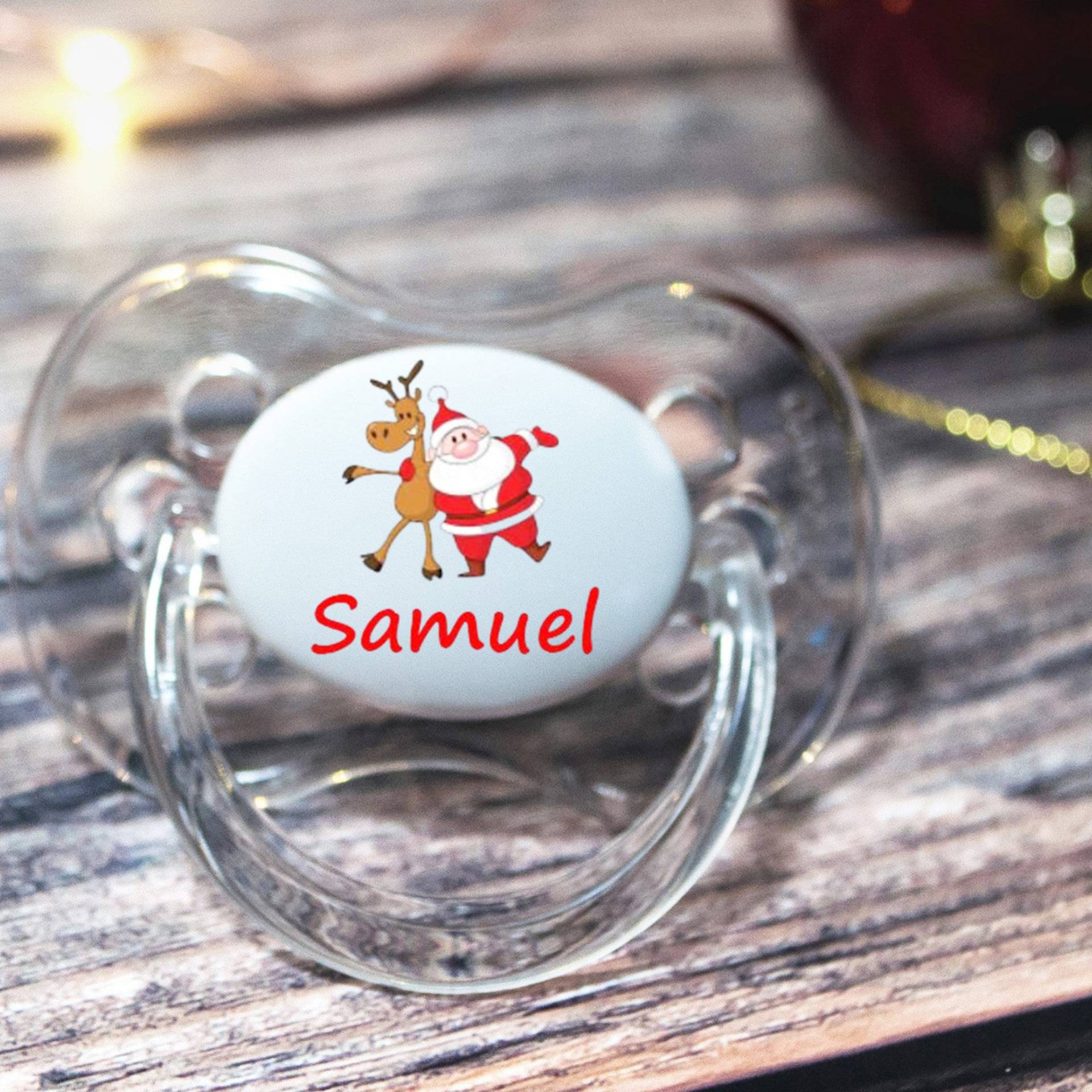 Schnullerkette Personalisiert, Alle Nuckel, Farben & Größen, Weihnachten 5A von Etsy - FunkyDummyLtd