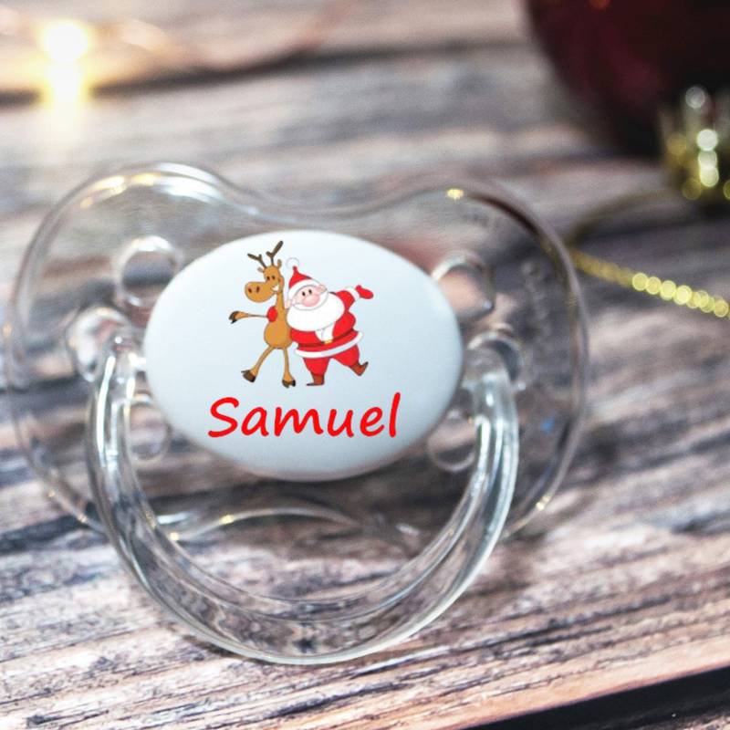 Schnullerkette Personalisiert, Alle Nuckel, Farben & Größen, Weihnachten 5A von Etsy - FunkyDummyLtd