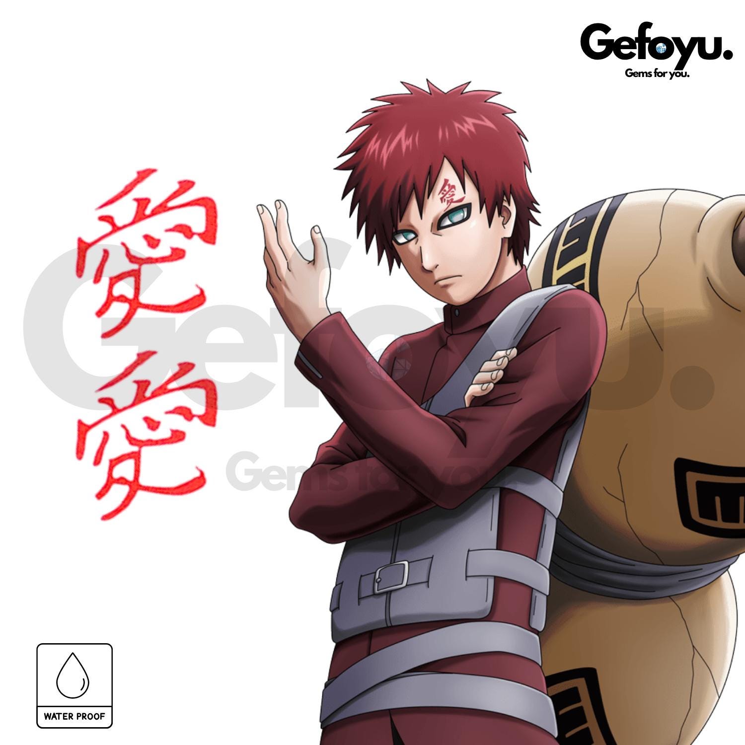 Naruto Gaara Temporäres Gesichtstattoo - Cosplay Accessoire | 2-Teiliges Love Tattoo Set Naruto Gaara Temporäres Gesichtstattoo - Cosplay Accessoire | 2-Teiliges Love Tattoo Set von Etsy - GEFOYU