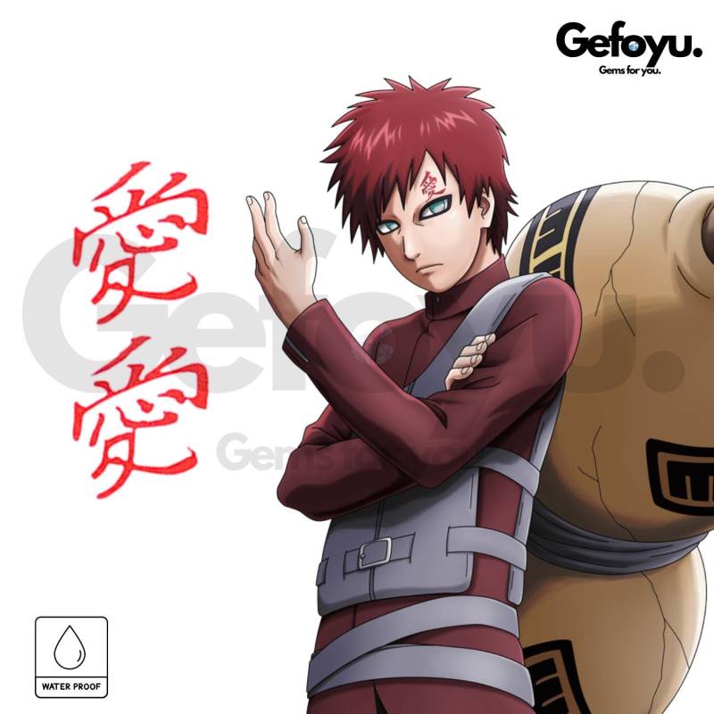 Naruto Gaara Temporäres Gesichtstattoo - Cosplay Accessoire | 2-Teiliges Love Tattoo Set von Etsy - GEFOYU