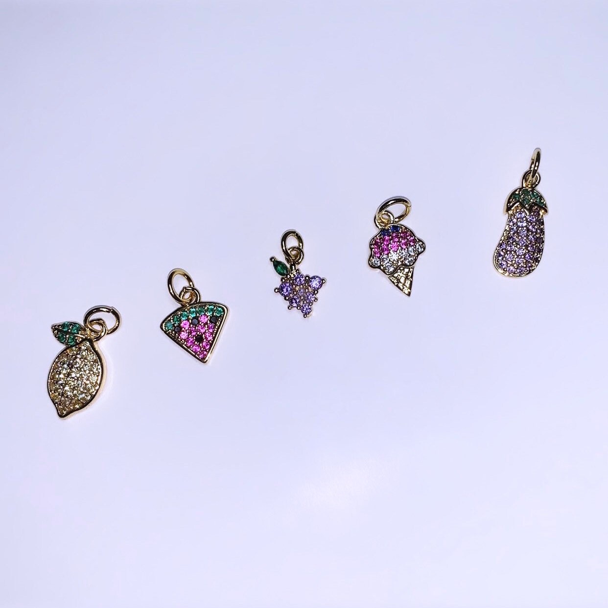 Obst Snack - Cz Baumeln Nagel Charm von Etsy - GELAPRESSED