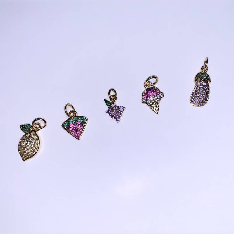 Obst Snack - Cz Baumeln Nagel Charm von Etsy - GELAPRESSED