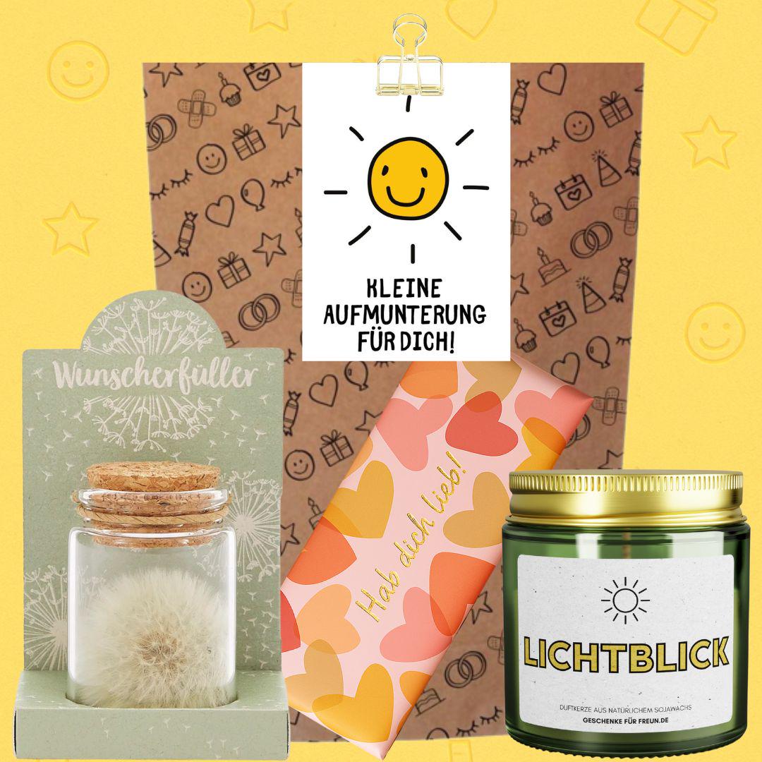 Geschenk Zur Aufmunterung - Lichtblick-Set Mit Pusteblume, Kerze Schokolade Für Trost, Mut & Liebe von Etsy - GFFShopping