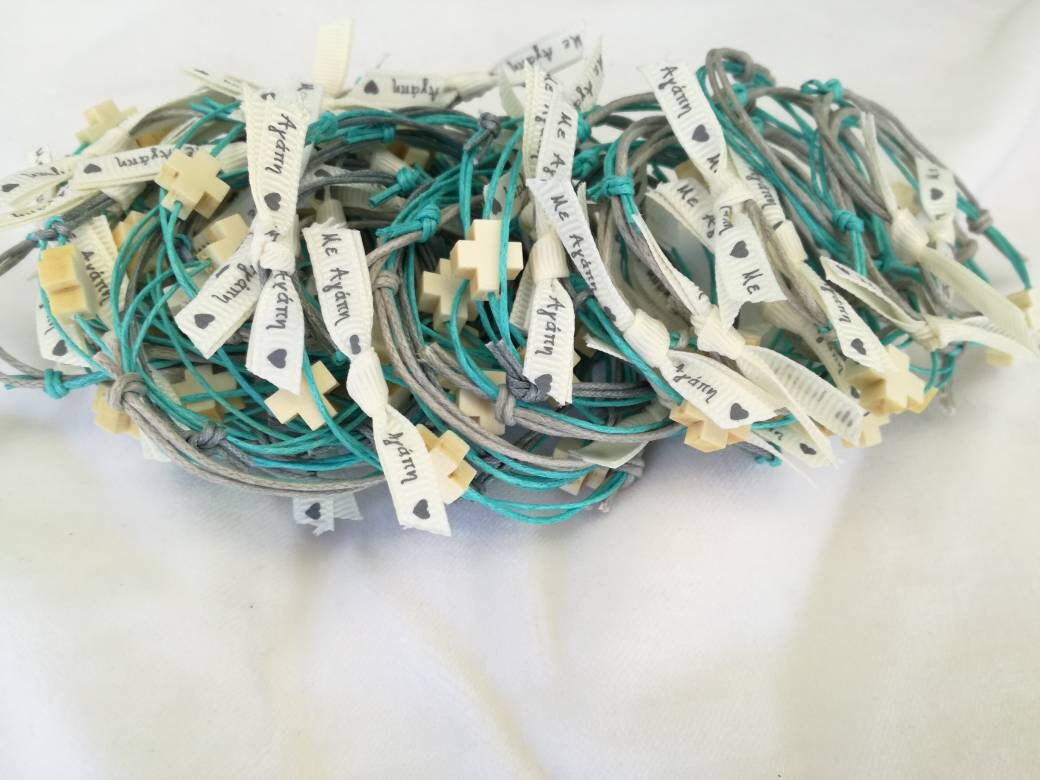 10 Stück Martyrika, Zeugenstifte, Armband Taufe Kreuz, Griechisch Östliche Taufe, Taufbevorzugung, Jungentaufe 10 Stück Martyrika, Zeugenstifte, Armband Taufe Kreuz, Griechisch Östliche Taufe, Taufbevorzugung, Jungentaufe von Etsy - GIASEMAKI