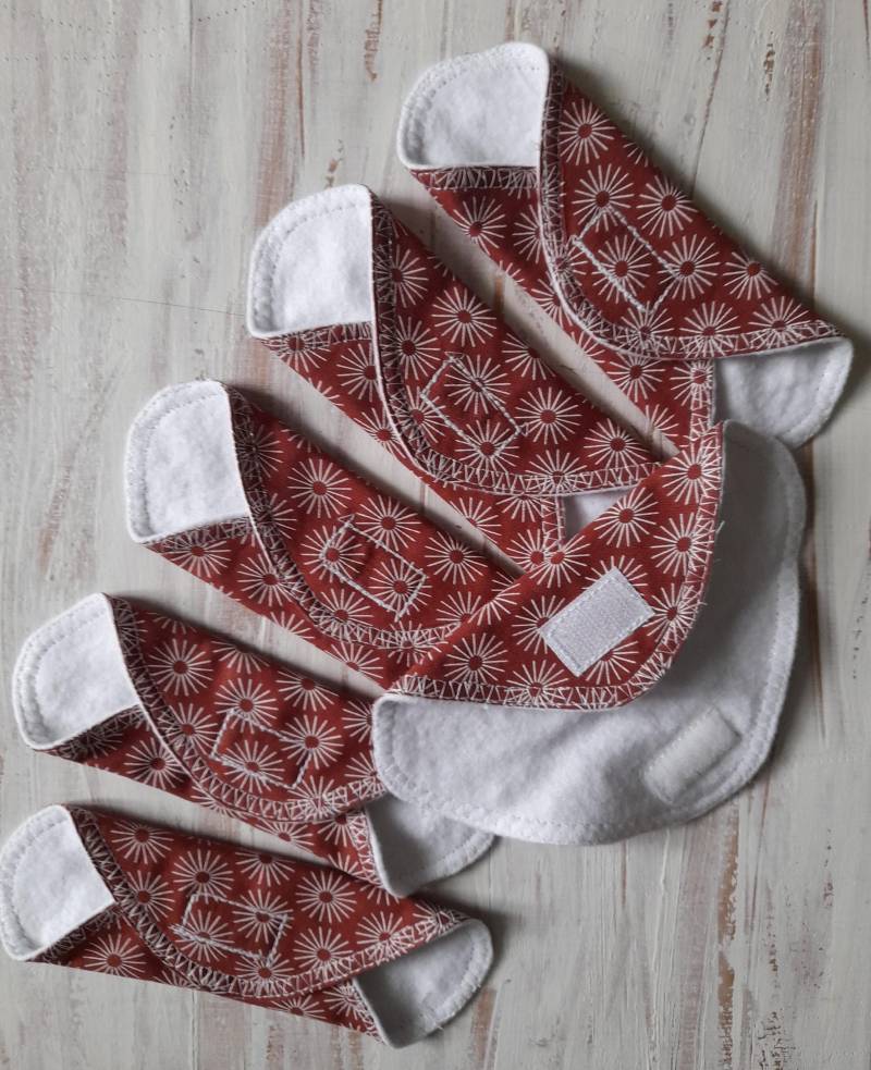 15 cm Slip-Einlagen Mit Klett-Verschluss Baumwolle Biomolton - Hautverträglich, Waschbar, Saugstark, Weltfreundlich Zero Waste von Etsy - GISISVO