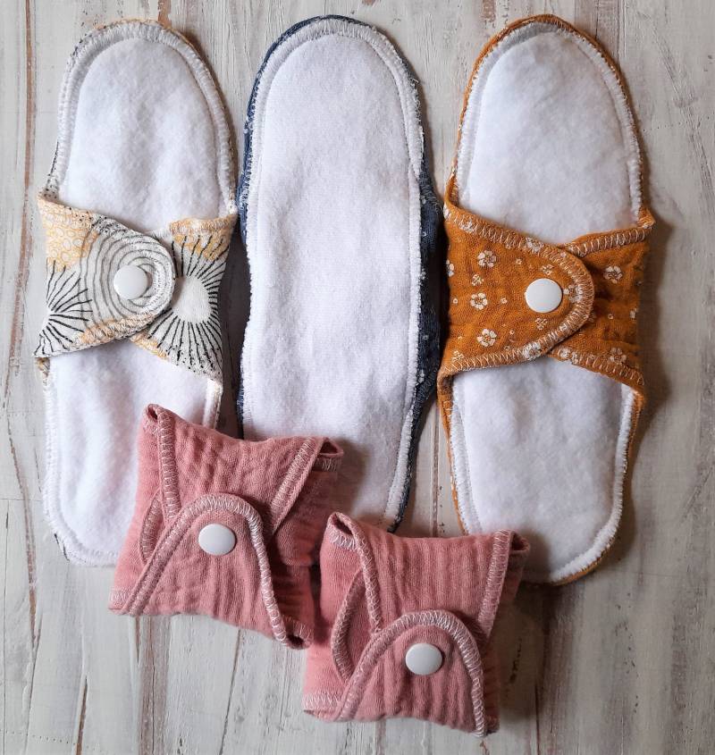 Slip-Einlagen Leichte Stoffbinden 20 cm Lang Musselin, Bio-Molton, Pul, Weich, Waschbar, Wieder Verwendbar, Umweltfreundlich, Zero Waste von Etsy - GISISVO