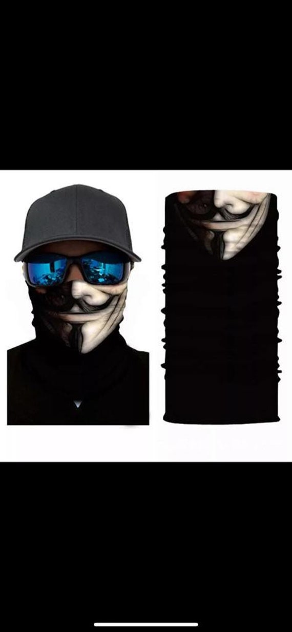Anonyme Maske, Snood Gesichtsmaske, Phantom Gesichtsbedeckung, Anonymes Bandana, Unisex Maske von Etsy - GLOBALGIFTOUTLET