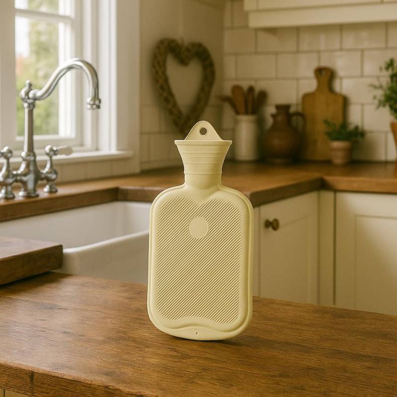 Wärmflasche Weiss Kautschuk, 2 Liter | Passend Für Unsere Wärmflaschenhüllen Aus Wollfilz von Etsy - GLOBOFairTrade