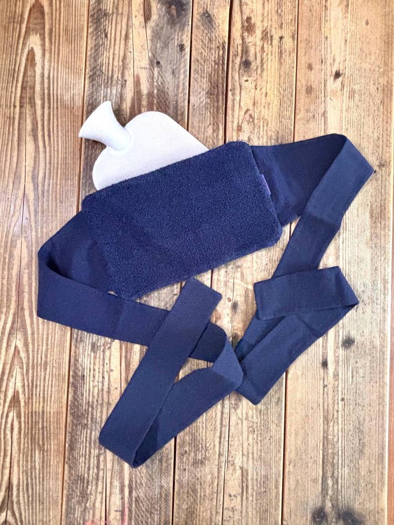 Wärmeflaschengurt Dunkelblau, Aus Vorgewaschener Baumwolle von Etsy - GLUECKSTUECK