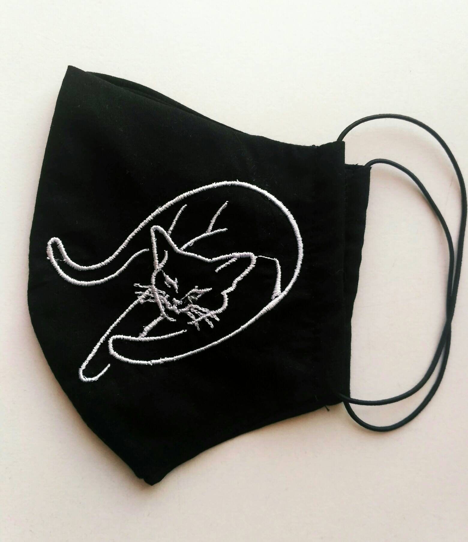 Tattoo Katze Bestickte Masken Waschbare Wiederverwendbare 3-Lagig Design Tattoo Katze Bestickte Masken Waschbare Wiederverwendbare 3-Lagig Design von Etsy - GUAembroidery