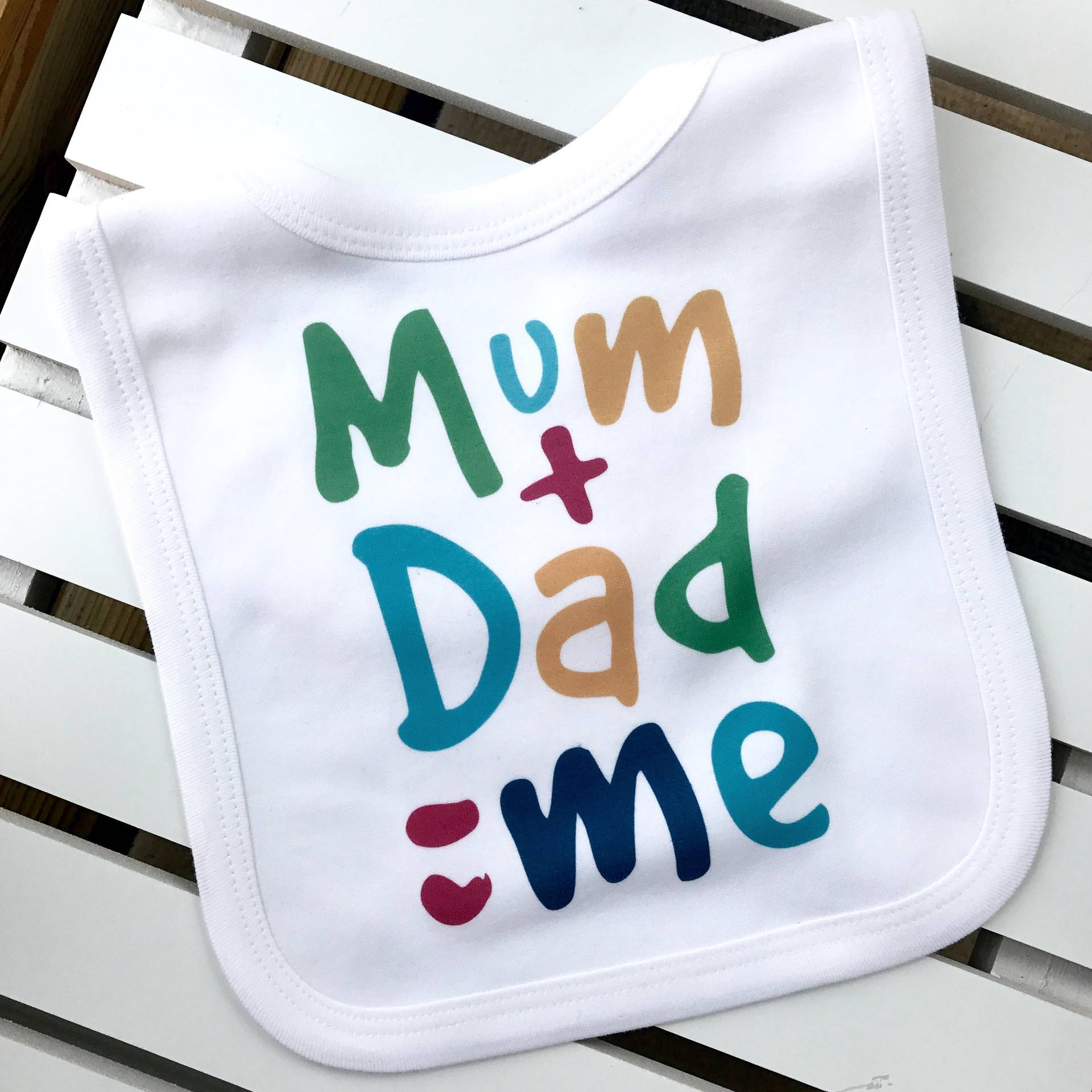 Mama + Papa = Ich Lätzchen Lustiges Baumwolle Lätzchen Mama + Papa = Ich Lätzchen Lustiges Baumwolle Lätzchen von Etsy - GagaKidz
