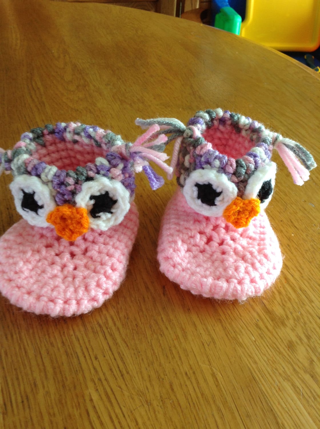 Gehäkelte Eulen Booties. Handgefertigt in Einem Rauchfreien Haus von Etsy - GandlcreationsShop