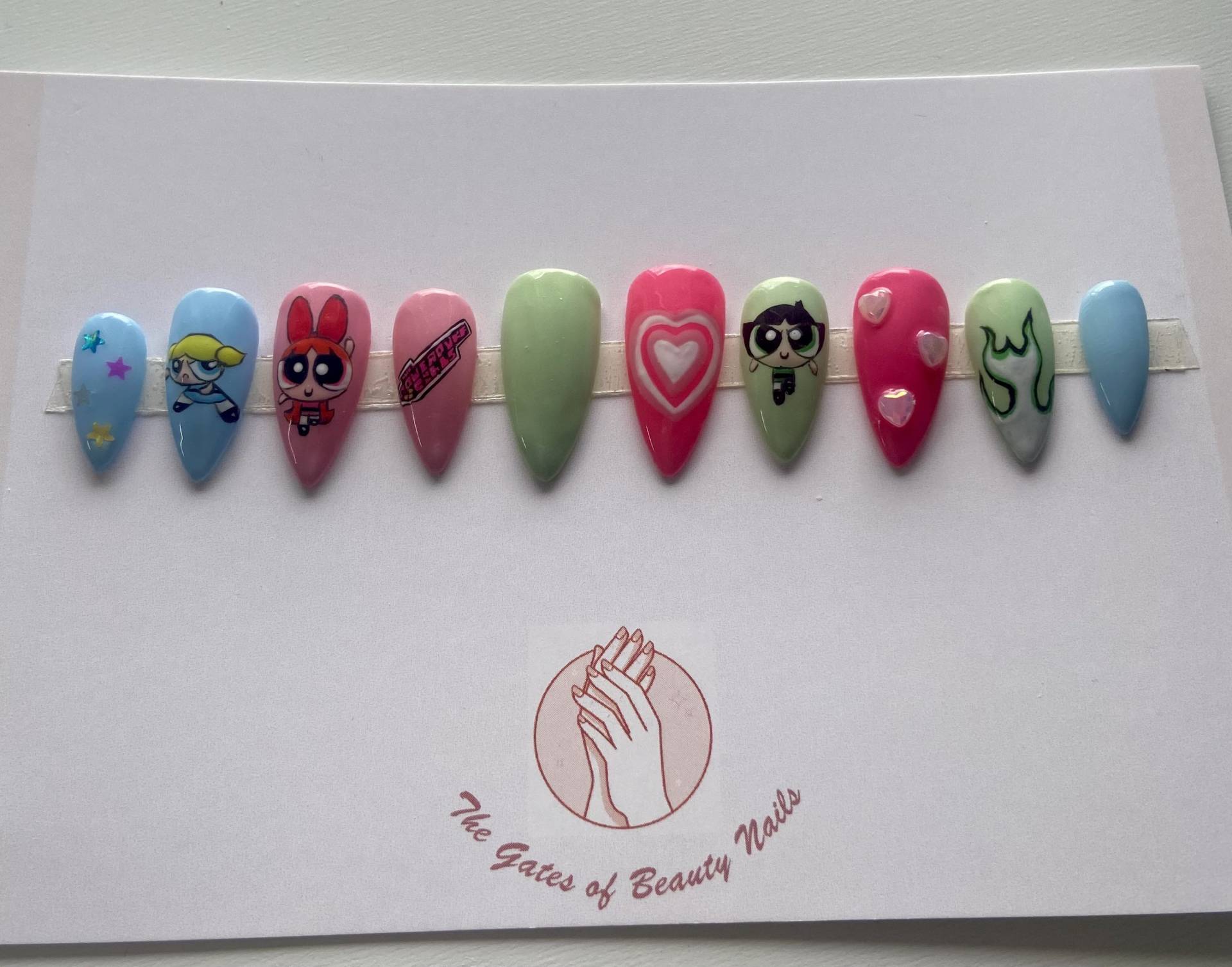 Powerpuff Mädchen Powerpuff Mädchen von Etsy - GatesofBeautyNails